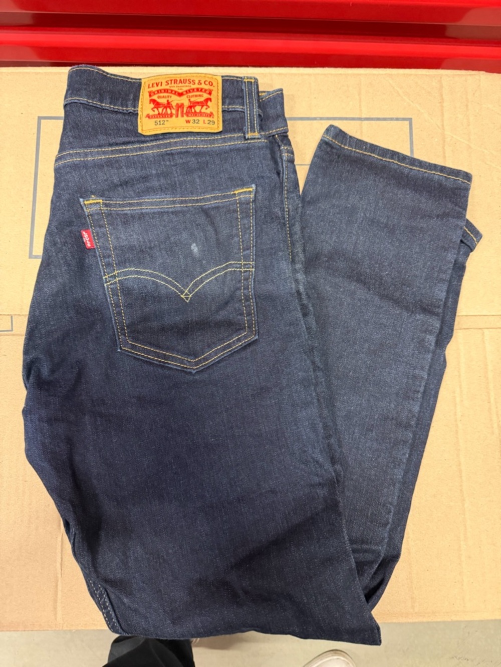 Levi's Indigo Blue Straight-Leg Jeans